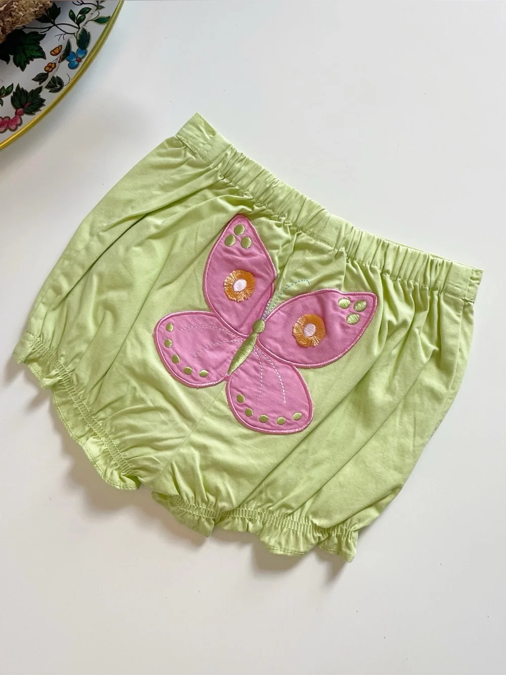 New • Vintage 2005 Butterfly Green Bloomers | 12-18m